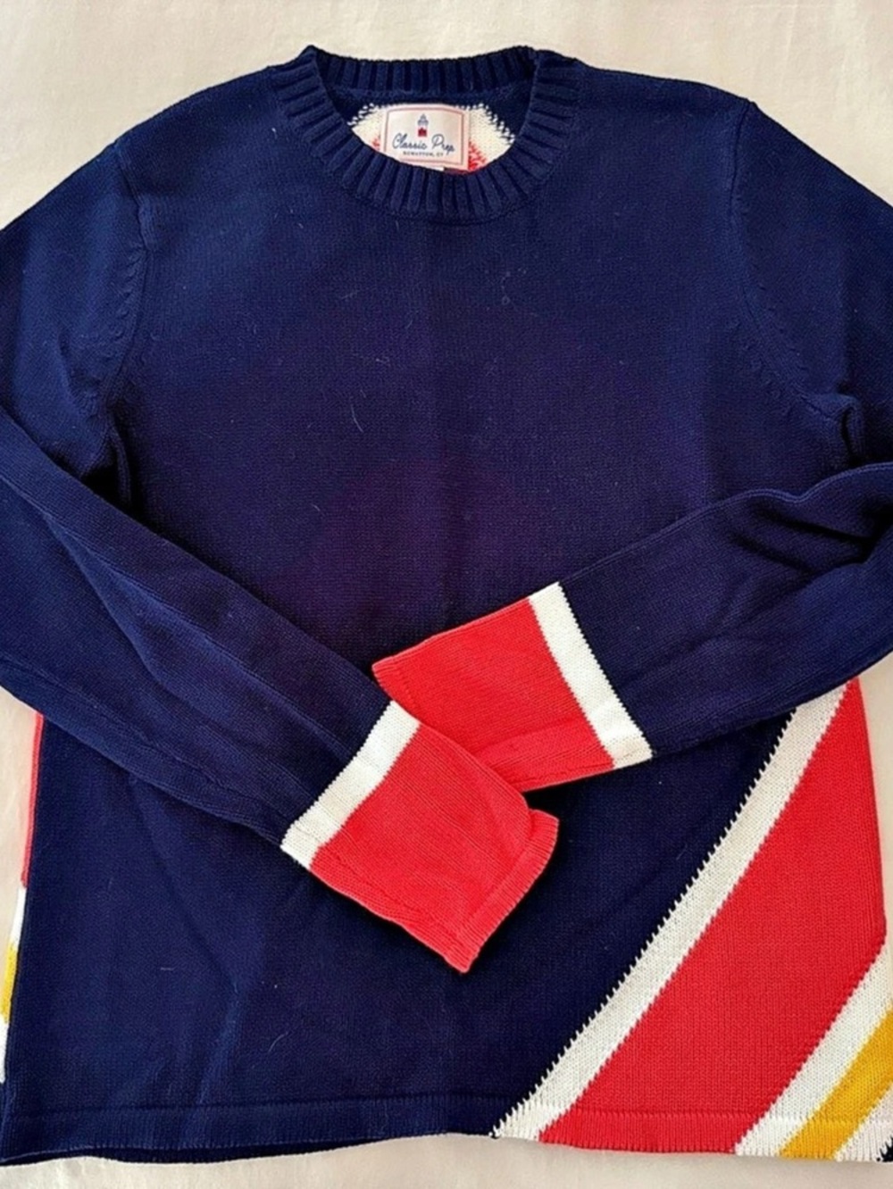 Classic Prep Geometric Knit Women’s Sweater Size XS